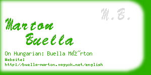 marton buella business card